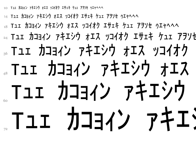Matrix Code NFI font waterfall